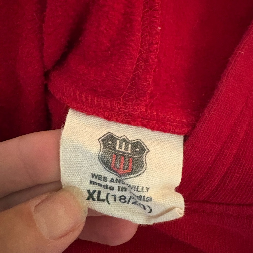 Lamar University Red and White Spirit wear Hoodie Shirt Set Small - Picture 3 of 7